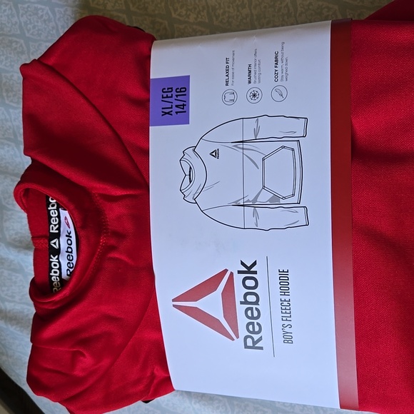 Reebok Boy's Fleece Pullover Hoodie - Picture 4 of 5